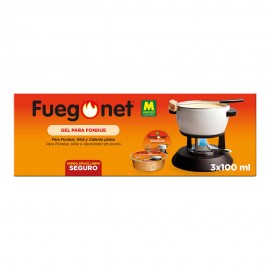 Gel para fondue 3 x 100 ml