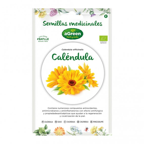 Sobre con semillas de calendula "medicinal" eco 857002bolsh agreen