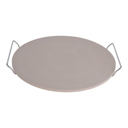 Piedra para hacer pizzas con asas ø33cm