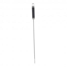 Conjunto de 4 brochetas de acero inoxidable 46,5 cm para barbacoa