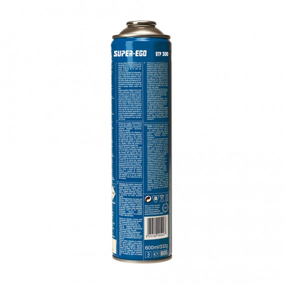 Cartucho multigas 300 rosca 7/16" super ego 600ml 332g