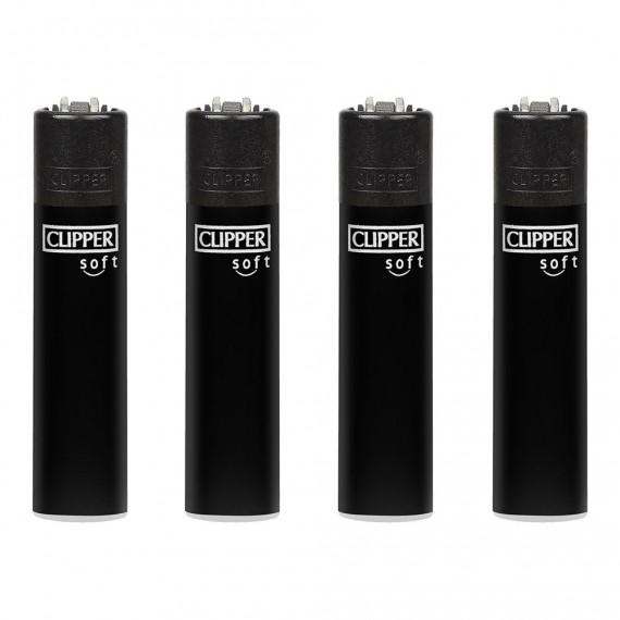 Encendedor cp11 acabado especial soft negro. clipper