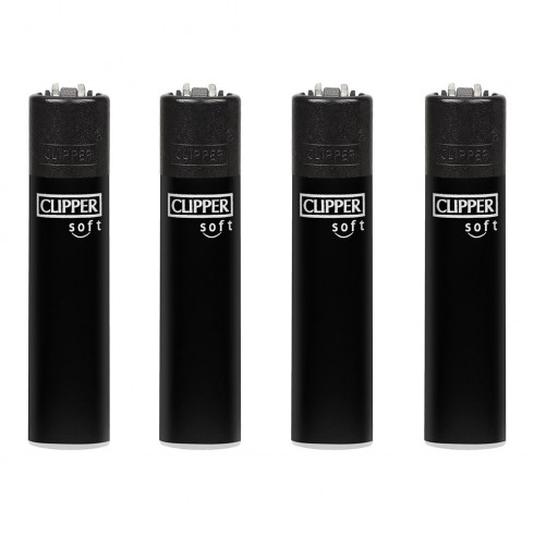 Encendedor cp11 acabado especial soft negro. clipper