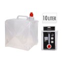 Deposito de agua de plastico plegable para camping 10 l. 19x20x25cm redcliffs