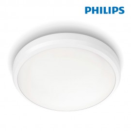 Plafón interior de led 6w 640lm 4000k luz dia. color blanco (especial baño) ø22x7cm philips