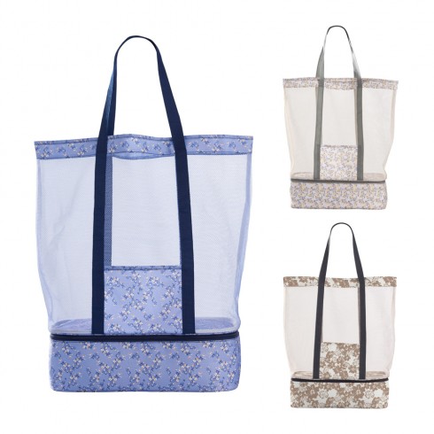 Bolsa de playa con enfriador 53x16x39cm colores surtidos