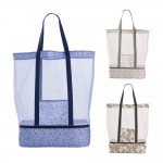 Bolsa de playa con enfriador 53x16x39cm colores surtidos