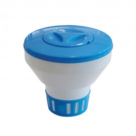 Dispensador grande de quimicos flotante (granulado o pastillas) ø 22,5 x 20 cm