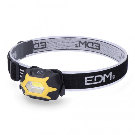 Linterna frontal. 1 led 1w 120lm 3xaaa (pilas incluidas). edm