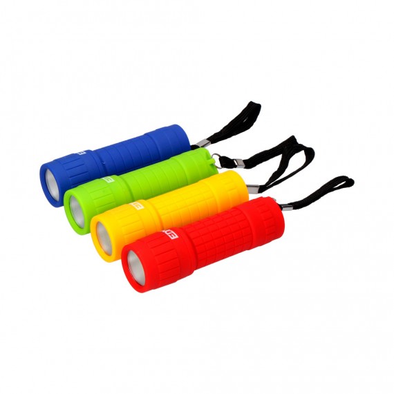 Linterna de 1 led "cob" 60lm 3xaaa (pilas incluidas) colores surtidos edm