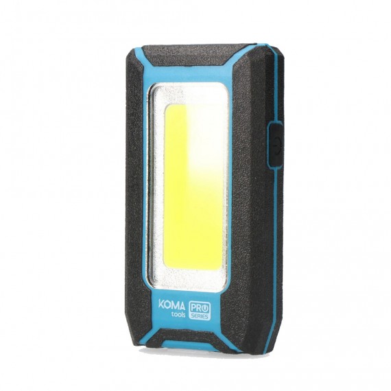 Linterna led cob 8w 500lm profesional. recargable con usb. con gancho + iman funcion power bank. incluye cable de carga. ko ...
