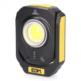 Linterna led compacta titan work 10w 900lm recargable, magnetica