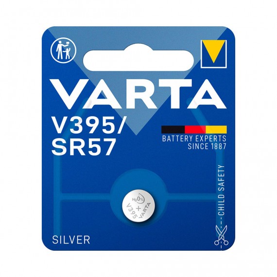 Micro pila de boton varta silver sr57 - v395 1,55v (blister 1 unid.) ø9,5x2,73mm