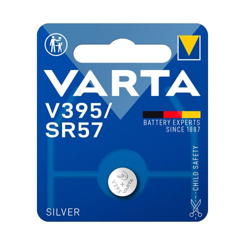 Micro pila de boton varta silver sr57 - v395 1,55v (blister 1 unid.) ø9,5x2,73mm