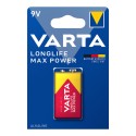 Pila varta long life max power 9v - 6lr61 (blister 1 unid.) 26,5x17,5x48,5mm