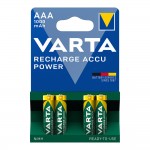 Pila varta recargable accu power aaa - lr03 1000ma (blister 4 unid.) ø10,5x44,5mm