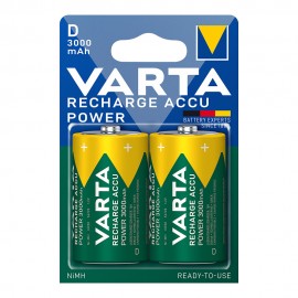 Pila recargable accu power d - hr20 3000 ma (blister 2 uds) ø34,2 x 61,5 mm