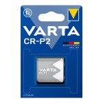 Pila varta lithium cr-p2 6v (blister 1 unid.) 34,5x19,5x35mm