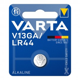 Micro pila de botón alcalina lr44 - v13ga 1,5 v ø11,6 x 5,4 mm blister