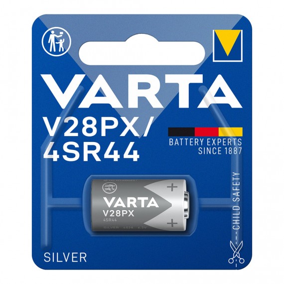 Pila varta silver v28px / 4sr44 6,2v (blister 1 unid.) ø13x25,2mm