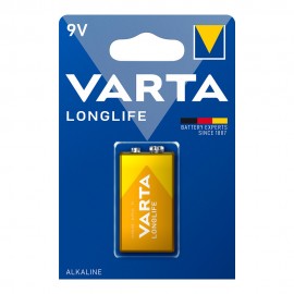 Pila alkalina longlife 6lr61- 9 v (blister 1 unid.) 26,5 x 17,5 x 48,5 mm