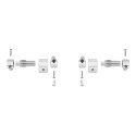 Kit conjunto bisagras para asiento con caria amortiguada roca varios modelos ai0001200r roca