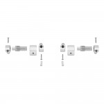 Kit conjunto bisagras para asiento con caria amortiguada roca varios modelos ai0001200r roca