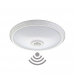 Aplique superficie con sensor ip20 2xe27 ø30x9,6cm edm