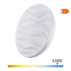 Aplique super led de superficie modelo desert 12 w 6500 k 1160 lm ø27 x 6 cm