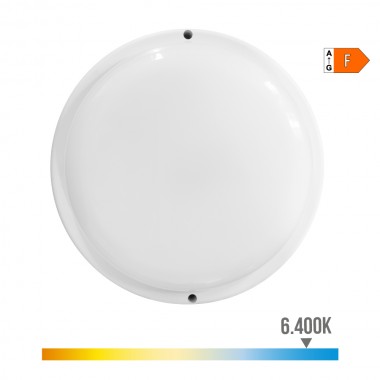Aplique redondo led con sensor de movimiento 18w 1820lm 6.400k edm