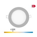 Mini downlight led empotrable redondo 6w 4000k luz dia. color cromado ø11,7cm edm