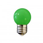 Bombilla esferica led e27 1w 80lm luz verde ø45x69mm edm