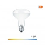 Bombilla reflectora led r80 e27 10w 810lm 6400k luz fria ø8x11cm edm
