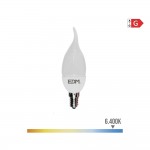 Bombilla vela bohemia led e14 5w 400lm 6400k luz fria ø3,8x12,5cm edm