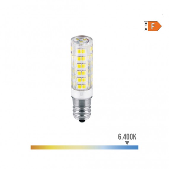 Bombilla tubular de led e14 4,5w 450lm 6400k luz fria ø1,6x6,6cm edm