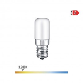 Bombilla pebetero tubular led e14 1,8 w 130 lm 3200 k luz calida ø1,8 x 4,8 cm