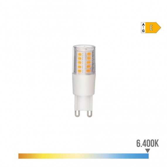 Bombilla g9 led 5.5w 700lm 6400k luz fria base ceramica ø18x54mm edm