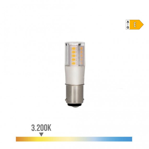 Bombilla bayoneta led b15d 5,5w 650lm 3000k luz calida ø18x57mm edm