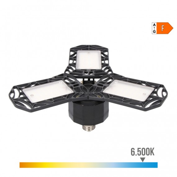 Bombilla "leaf" led e27 60w 6400lm 6500k luz fria ø26,5x12cm edm