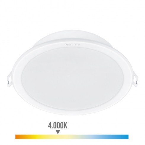 Pack 2uds meson downlight blanco, ø215mm, 23,5w 4000k 2550im. philips