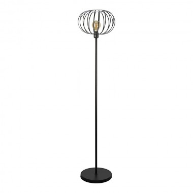 Lampara de pie (salon) vintage e27 60w color negro ø35x150cm