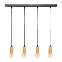 Lampara de techo coleccion "ays" e27 60w color negro/beige 110x100cm