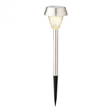 Set 4 balizas inox luz calida 24x8cm lumineo