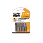 Juego puntas planas 5 piezas x 25mm koma tools