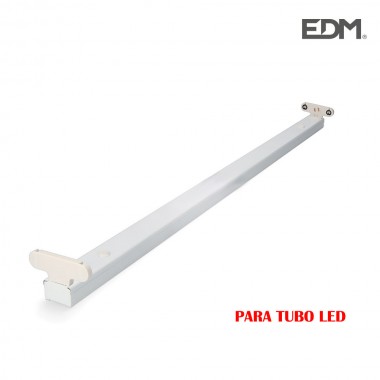 Regleta para 2 tubos led de 18w (eq 2x36w) 123cm - edm