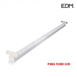 Regleta fluorescente para tubo de led 2x18w (eq. 36w) 220v 123cm edm