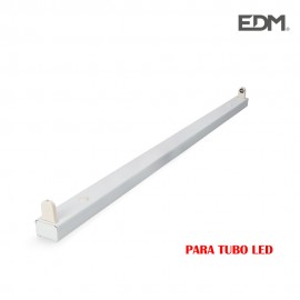 Regleta fluorescente para tubo de led 1x18w (eq. 36w) 220v 123cm edm