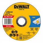 Set de 10 discos de corte para acero inoxidable ø125x1x22,23mm dt3507-qz dewalt