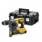S.of. martillo electroneumático sin escobillas xr 18v sds plus® 2,1j con 2 baterías li-ion 5ah con maletín tstak ii dch ...