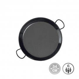 Paellera esmaltada para induccion y vitroceramica ø34 cm (6 personas)